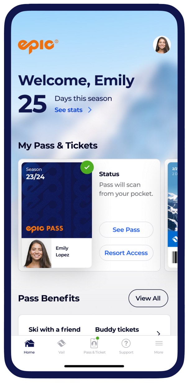 App Epic Pass